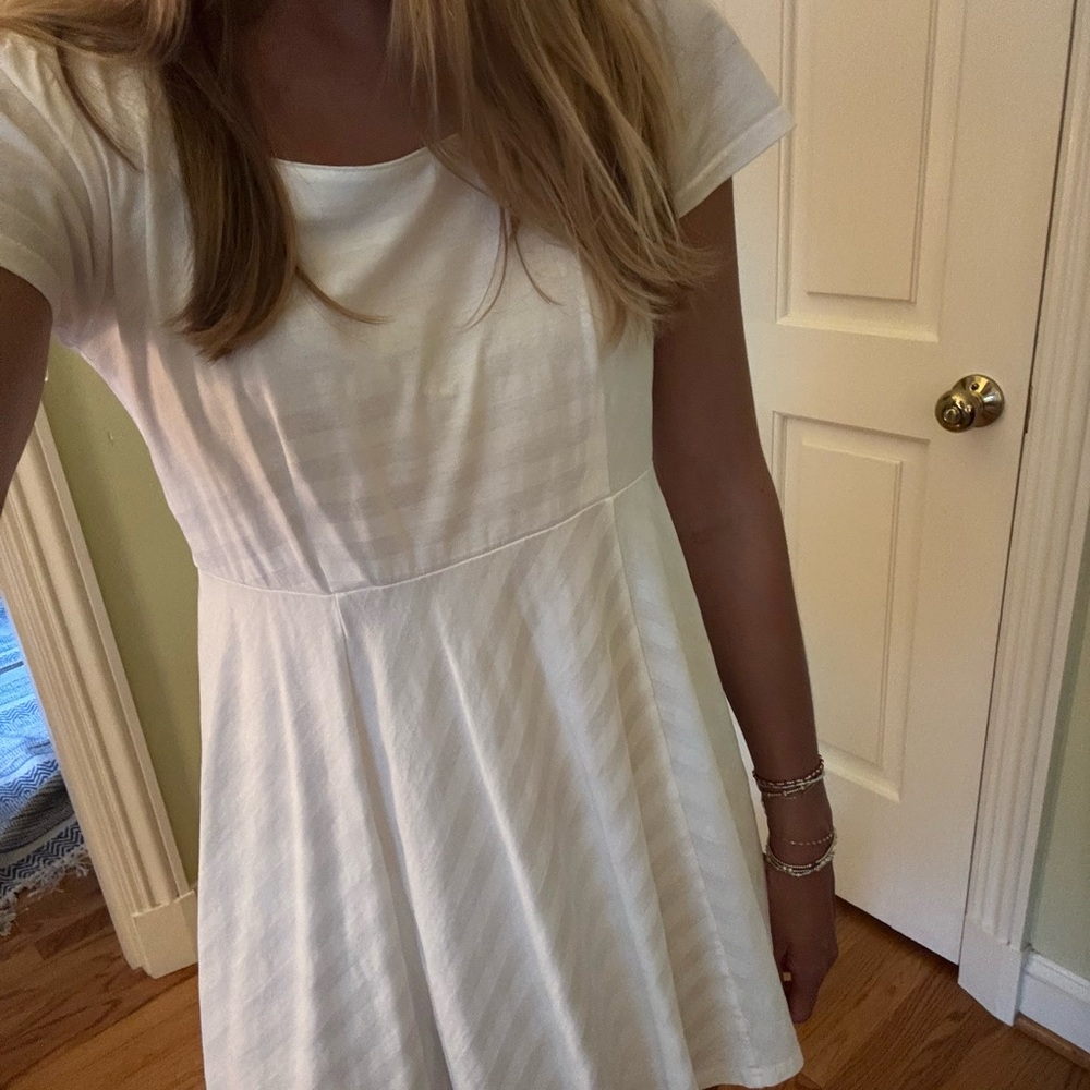 Burberry White Mini Dress